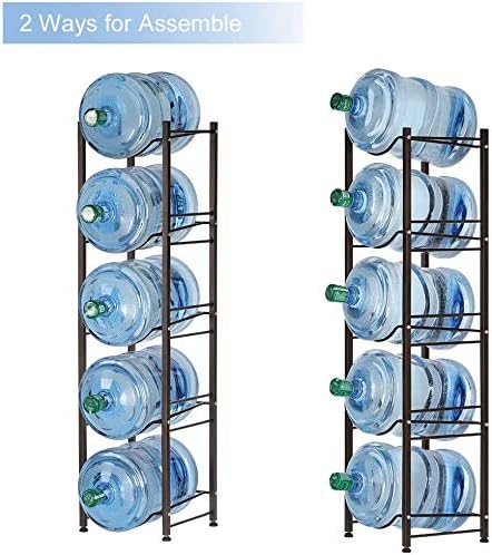 Read more about the article 5 Tier 5 Gallon Water Bottle Rack – Space-Saving Jug Holder for Coolers