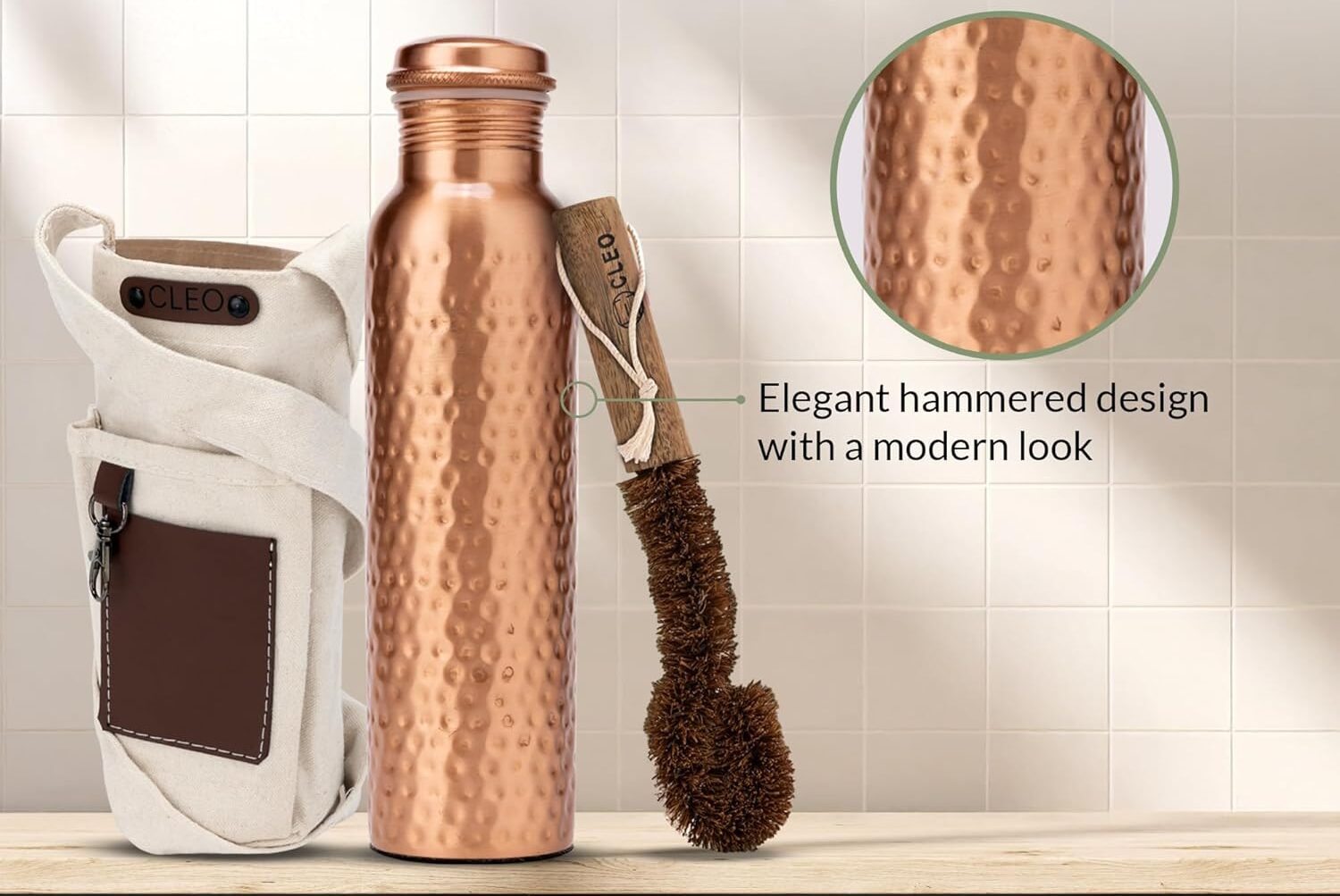 Read more about the article CLEO HOME 32 Oz Pure Copper Water Bottle: Ayurvedic Benefits & Leak-Proof Design