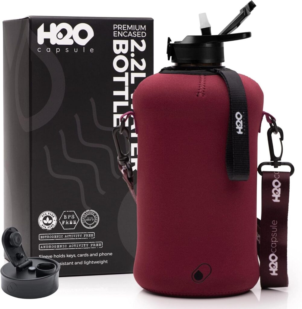 H2O Water Bottle with leakproof lid and ergonomic design for fitness, travel, and everyday hydration needs.
