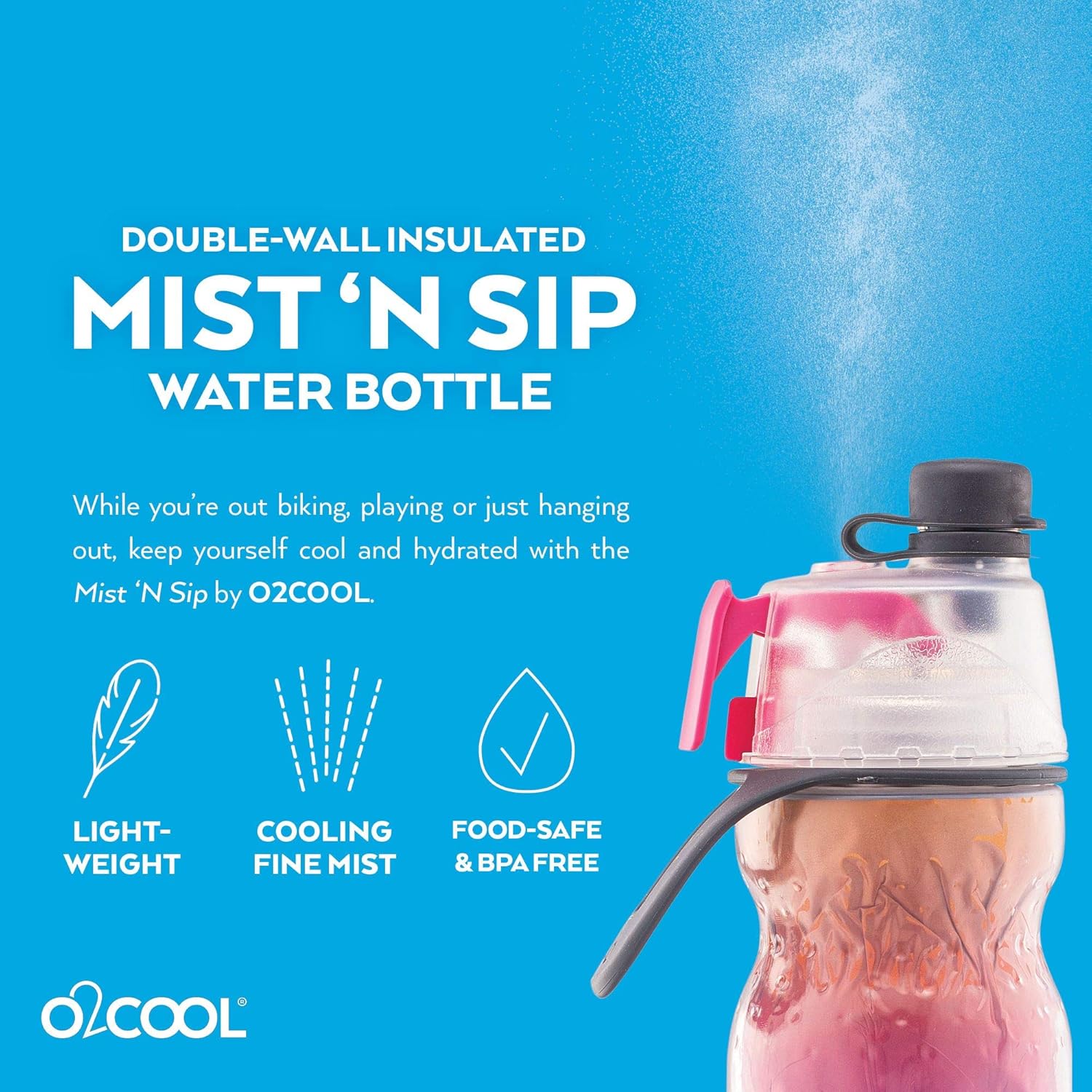 Read more about the article Stay Cool Anywhere with This 2-in-1 Mist Water Bottle