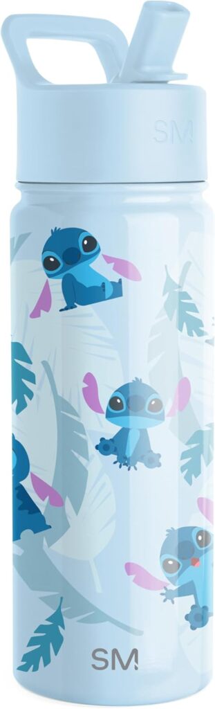 Stitch Water Bottle: Disney Tropical Fun for Kids’ School & Play